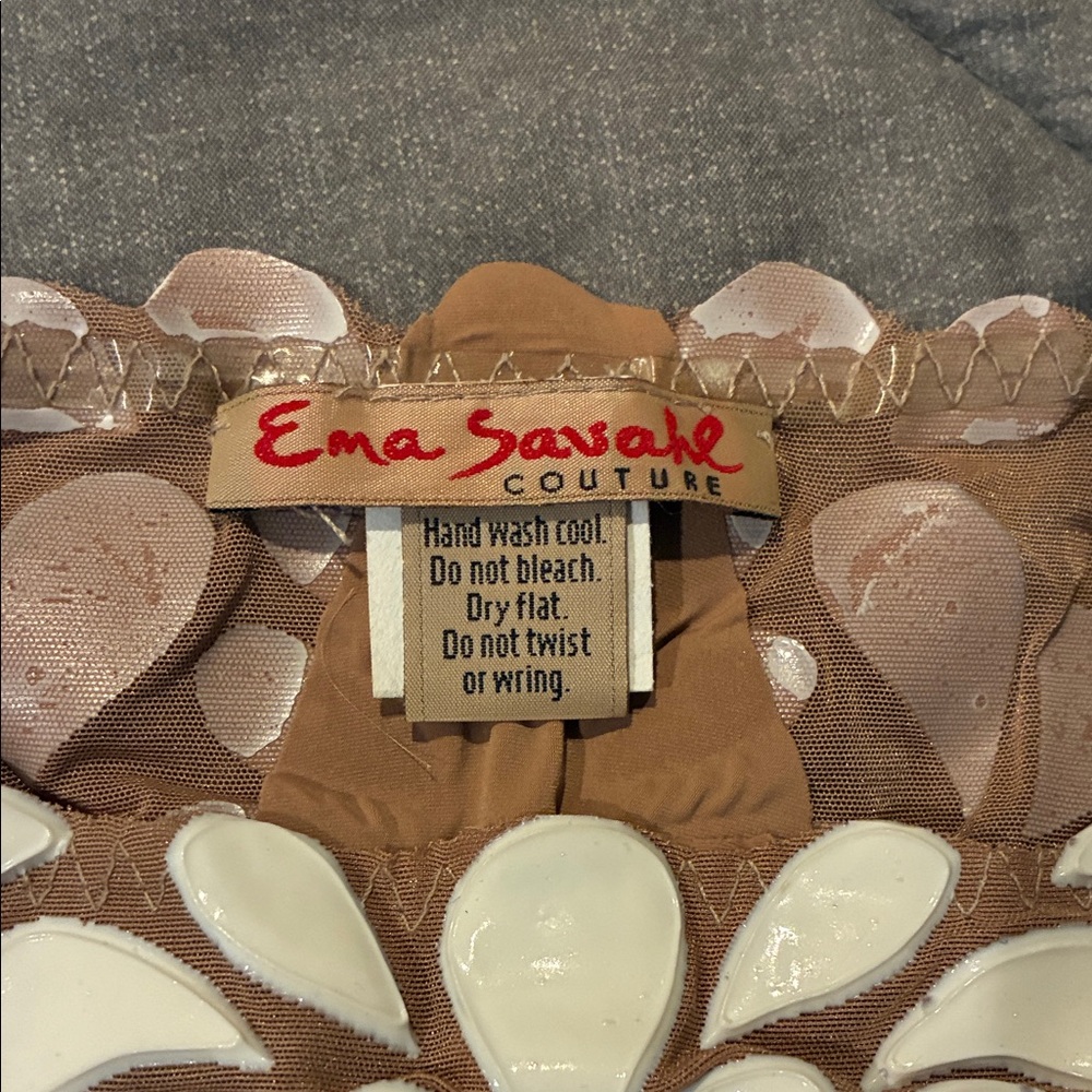 Ema Savahl Couture Brown and White Bikini Set - Picture 2 of 3